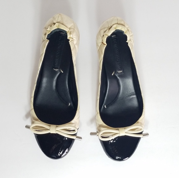 BCBG MAX AZRIA Shoes Ballet Black Patent Quilted 8 - Picture 4 of 7
